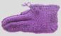 Preview: Knitted slippers in purple from polyester in size 40/41